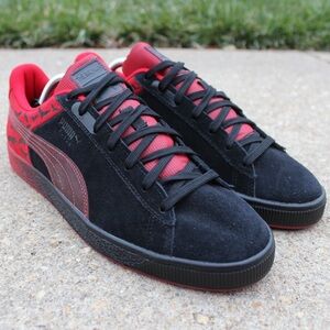 PUMA x Batman Black/Red Suede Classic Men's Sneakers Sz 11